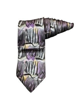 J Garcia Scaly Monster & Blue Man Collection Fifty Two Necktie 100% Silk